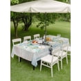 thumbnail image 4 of Outdoor Tablecloth with Umbrella Hole for Patio/Picnic/Party/Camping, Teal Coastal Tree Waterproof Table Cloth Rectangle Table Cover Washable, Seaside Palm Tree Tropical Botanical (52"x 70"), 4 of 9