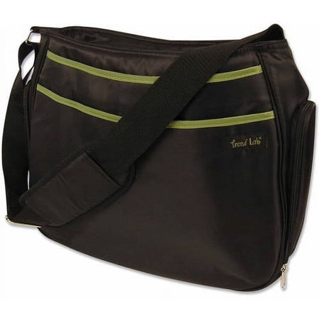 Trend Lab Ultimate Diaper Bag Hobo Style with Insulated Pockets, Black