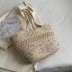 thumbnail image 1 of Bolsa tejida bolso de mano vintage para mujer, bolso de playa con por paquete de paja, 1 of 5