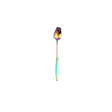 

Rose spoon stainless steel mixing coffee spoon creative color ins long-handle dessert ice cream flower spoon