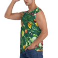 thumbnail image 3 of Bingfone Vegan Pattern Men's Tank Tops Workout Sleeveless Tee Shirts Running Beach Tanks for Men-3X-Large, 3 of 7