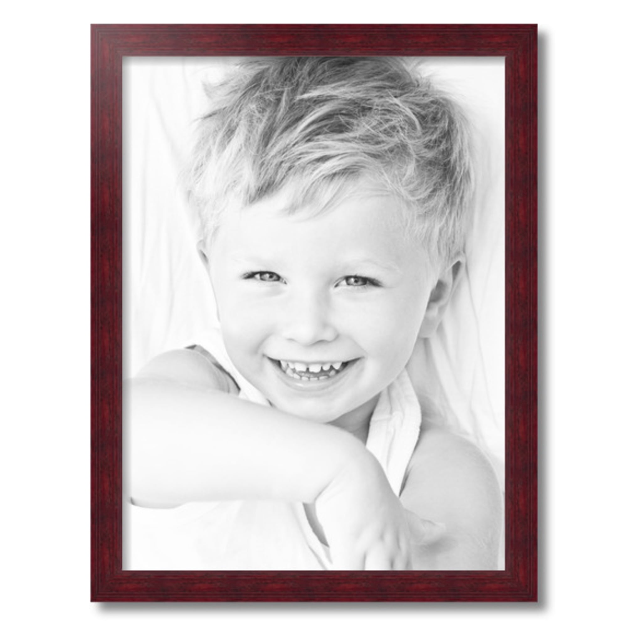 ArtToFrames 18" x 24" Cherry Picture Frame, 18x24 inch Red Wood Poster Frame (WOM-4333), 2 Pack