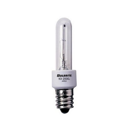 

Bulbrite KX2000 Pack of (2) 40 Watt Dimmable Clear T3 Xenon Light Bulbs with Candelabra (E12) Base 2700K Warm White Light
