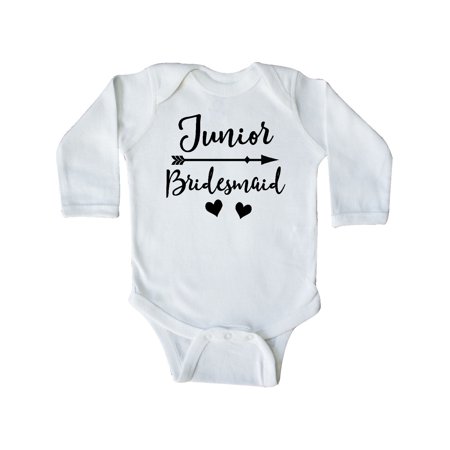 

Inktastic Junior Bridesmaid Wedding Bridal Party Gift Gift Baby Girl Long Sleeve Bodysuit