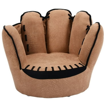 Canddidliike Household Five Fingers Baseball Glove Shaped Kids Leisure Upholstered Sofa, Comfy Chair for Kids