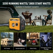 Maxpeedingrods 3800 Watt Portable Gas Powered Generator Inverter for Camping, Home Backup