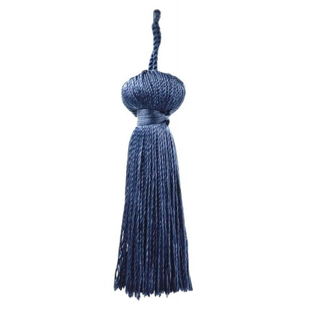 3" (7.5cm) Small Bell Tassel | Craft Tassel # BT3,, Dark Navy Blue #J3 (Dark Blue) Set of 2