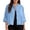 Blue, variant on Solid Color And Double Mid Length Short Sleeved Cardigan Maternity Cardigan Sweaters for Women
