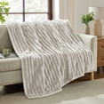 thumbnail image 6 of Virtu Ultra Plush Faux Fur Mink Blanket, 102" x 82", Queen/King Size Blanket, Thick, Warm & Cozy Blankets for Beds, Linen, 6 of 13