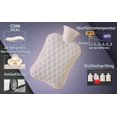 thumbnail image 4 of Hot Water Bottle with Hand Pocket Cover2.0L BPA Free PVC Water Bag, Odorless Superior Material, Grey, 4 of 4