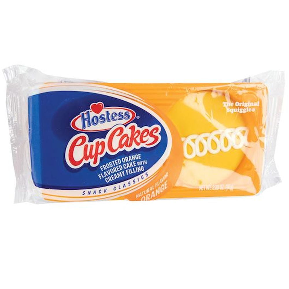 Hostess Single Serve Orange CupCakes, 3.38 Ounce -- 36 per case.