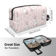thumbnail image 3 of Uemuo Rabbit Pattern Portable Toiletry Bags with Handle, Waterproof travel Make up Bags for Women, Large Capacity Travel Cosmetic Bags, 3 of 9
