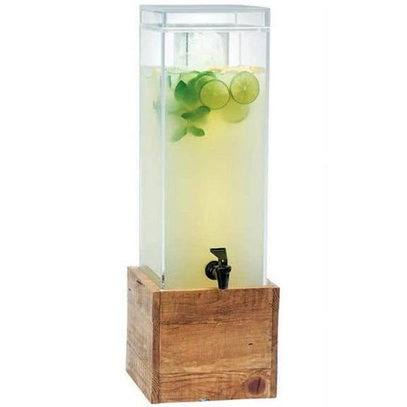 Cal Mil 1527-3-99 3 gal Capacity Madera Beverage Dispenser - Brown & Clear