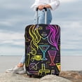 thumbnail image 5 of Salouo Neon Bar Drinks Pattern Travel Dust-proof Suitcase Cover, Softside Suitcase Protector Luggage Cover Protector for 18-32inch ,Not Included Suitcase, 5 of 8