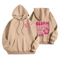 thumbnail image 1 of Chandails en Molleton pour Femmes, Femmes Imprimé Lettre Manches Longues Automne et Hiver Chandail Ample Mode Chandails à Capuchon Tops, 1 of 6