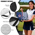 thumbnail image 6 of Pzuqiu American Patriotic Palm Print Quilted Golf Cart Seat Cover | 4 Pockets Non Slip 2-Person Universal Fit Protector for Golfers, 6 of 7