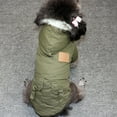 thumbnail image 5 of Dog Coat Small Dog Jacket Windproof Warm Padded Down Hoodie Snowsuit, Winter Dog Clothes for Cat Puppy Chihuahua Yorkie, 5 of 8