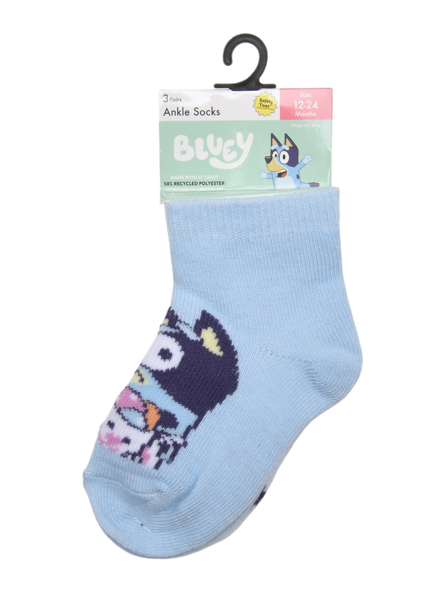 Character Toddler Ankle Easter Socks, 3-Pack, Sizes 12M-5T