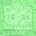 thumbnail image 1 of Ahgly Company Indoor Square Oriental Emerald Green Traditional Area Rugs, 5' Square, 1 of 4