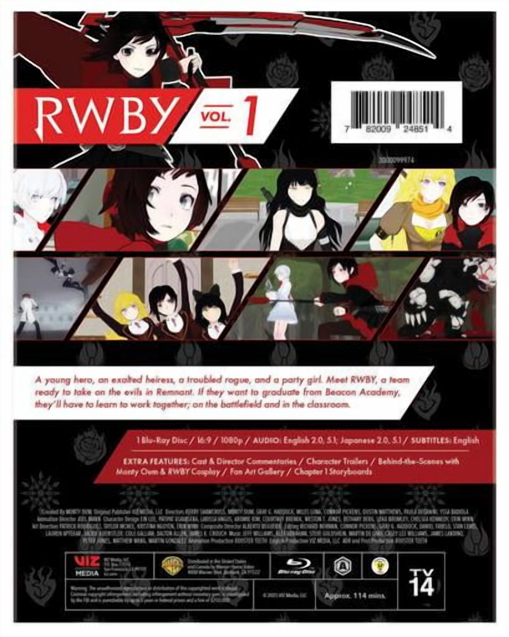 Viz Media - RWBY Volume 1 [BLU-RAY] - Walmart.com