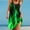 Green, variant on Summer Dresses for Women 2024,Womens Gradient Flame Print Beach Casual Loose Tank Dress Sleeveless Halter Dresses Green 2XL