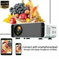 thumbnail image 2 of 23000LM LED Smart Home Theater Projector 4K Wifi BT 1080p HD 3D Home Video, 2 of 7