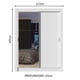 thumbnail image 3 of Ropero Closet Madesa Denver 2 Puertas Corredizas con Espejo con Pies Blanco, 3 of 7