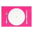thumbnail image 2 of Ryvnso Placemats Set of 6 Deep Pink Dining Mats Heat-Resistant Non-Slip Washable Table Mat, 2 of 8