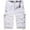 White, variant on HaoXianJian Men's Long below Knee Length Cargo Shorts Loose Fitted Cargo Shorts for Men Summer Elastic Waist Shorts Work Long Shorts with Pockets