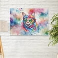 thumbnail image 2 of Hippie Manx Portrait Watercolor Tie-Dye Vintage Styles Horizontal Matte Canvas Poster Cat Lover Kitten Owner Gifts Wall Art Home Decor - 00014, 2 of 5