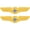 Gold, variant on 2Pcs Metal Airplane Design Pins Aviator Lapel Pins Funny Collar Badges for Backpack Bag Suit Costume Decor Aviation Party Favors