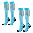 thumbnail image 1 of Calcetines de compresión deportivos - Calcetines de pantorrilla Calcetines elásticos - Calcetines de presión sobre la rodilla para maratón de ciclismo, 1 of 5