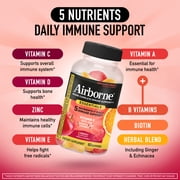 Airborne Immune Essentials Vitamin C Gummies, Multivitamin Immunity Support Supplement, Assorted Fruit Flavor, 60 count