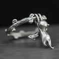 thumbnail image 2 of Silver Cat Animal Rings for Women 925 Sterling Silver Kitty Adjustment Rings Jewelry Mother¡¯S Day Gifts for Her Animal Jewelry Cat Ring For Women, 2 of 4