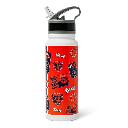 Chicago Bears Dreamweave 25-Ounce Stainless Steel Flip-Top NFL Water Bottle Chicago Bears Dreamweave 25-Ounce Stainless Steel Flip-Top NFL Water Bottle