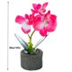 thumbnail image 2 of Orquídea artificial Flor y maceta Simulación Flor en maceta Mesa de oficina en casa Decoración floral falsa, JH1733, Rosa Jumpingount HA7712-01B, 2 of 6