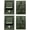 Green, variant on Dual Locking Handles- Set of 4- Interior/Exterior- Fits Military Humvee- Unpainted