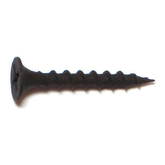 #6 x 1-1/8" Black Phosphate Steel Coarse Thread Phillips Bugle Head Drywall Screws DWSCR-074