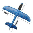 thumbnail image 2 of MALLMALL6 2Pcs 13.5Inch Manual Throwing Foam Airplane, Blue and Orange, 2 of 7