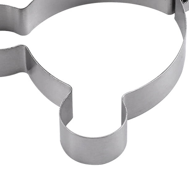 Molde de Cocina Molde para freír huevos de acero inoxidable Molde para hornear panqueques de huevo para el hogar (D) Oso JShteea Libre de BPA
