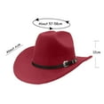 thumbnail image 2 of Womens Cowboy Hats Straw Cowboy Hats Navy Cowboy Hat Western Fashion M, 2 of 2