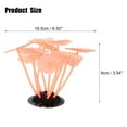 thumbnail image 2 of Soft Silicone Glowing Aquarium Mushroom Coral Aquatic Artificial Coral for Fish Tank Decoration Orange, 2 of 7