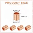 thumbnail image 2 of Uxcell Wire Rope Stop Sleeve, Copper Crimping Loops Sleeve Round Crimp Ferrules for Wire Rope and Cable 5/16"(8mm), 2 of 7