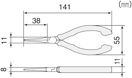 Precision Mini Long Nose Pliers (Needle tip) 141mm Professional Grade ESD Safe with Carbon Steel Jaws. Made in Japan. PS-03$$Tools & Hardware Other