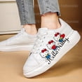 thumbnail image 2 of Zapatillas de deporte hello kitty para mujer, zapatos informales con plataforma para kateboarding, planos, 3D, graffiti, color rosa, 2 of 5