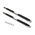 thumbnail image 2 of Go Rhino Nerf Bar 684409987PS OEM Xtreme; With Step Pads; 4 Inch Oval Straight; Polished; Stainless Steel; With Welded End Caps; Rocker Panel Mount, 2 of 2