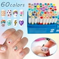 thumbnail image 3 of 60 Colors Nail Art Pens Set, 3D Nail Art Markers for Nail Art Kit, Nail Polish Markers Quick Dry Long Lasting, DIY Nail Design Nail Pens for Drawing Painting Dotting, 3 of 9