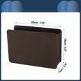 thumbnail image 4 of Unique Bargains Car Trash Can Hanging Car Door Back Seats Faux Leather Trash Bin Dark Brown 1pcs, 4 of 6