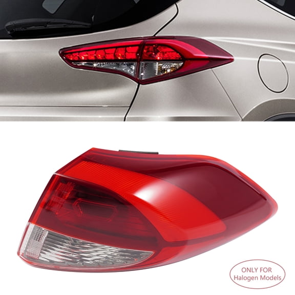 Right Tailligh Tail Light For 2016-2018 Hyundai Tucson (Halogen Taillight Version) Passenger Side, Rear Lamp Passenger Side
