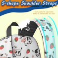 thumbnail image 5 of Cow and Strawberry White Pattern 17" Waterproof Oxford School Backpacks for Teens, S-Shape Padded Straps, for School, Travel, Hiking, Camping, 5 of 5
